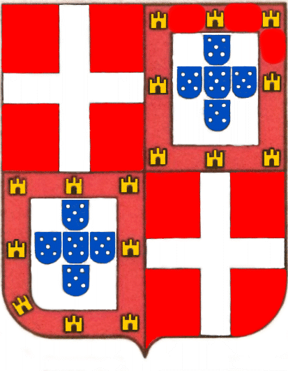 wapen van Alfonso de Portugal, Hoogmeester van die Orde van St Johannes (1203-1206)