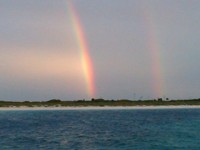 Double rainbow at Soldier Cay