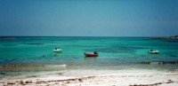 A dinghy fest at the south end of Devil's Cay