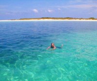 Swimming at Soldier Cay