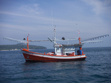 Squid Fishing Boat