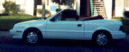 Pic of My car: 1993 White Dodge Shadow CONVERTIBLE!