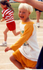 Pic of Chad Running in Special Olympics