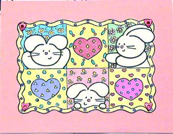 Bunny Valentine Card