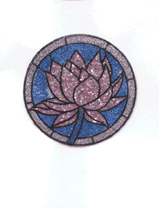 Stained Glass Lotus Blossom