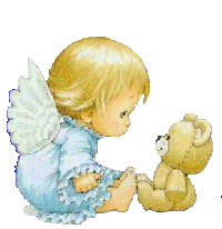 Angel Child With Teddy Bear