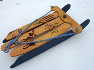 moose sled side view