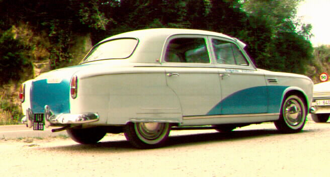 This is a'customized' Peugeot 403 I found in a village near Girona 