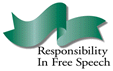 green ribbon for responsible free speech