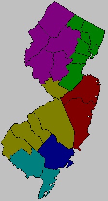 Regions map