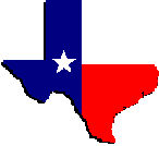 Texas State Shaped Flag