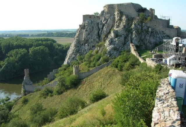 Devin Castle towards the confluence of the Danube and Morava - Photo courtesy of Markus Schellhorn