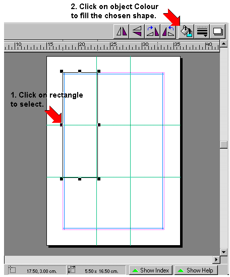 click on rectangle to select