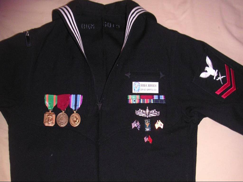 Medals On Dress Blue Uniform 63