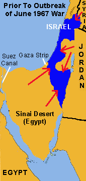 Immediately before June '67 Arab-Israeli War