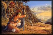 Waiting for Shadamehr, Oils By Larry Elmore