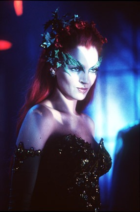 Uma Thurman as the seductive Poison Ivy