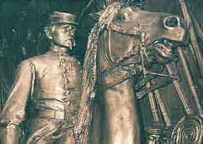 detail of Shaw Memorial