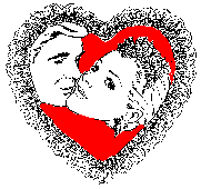 Couple in a heart