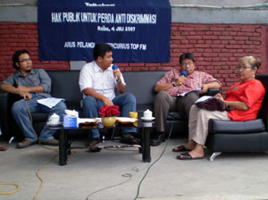 Talkshow at Radio Mercury, Makassar
