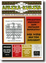 Afrika-Kurier Titelseite, Heft 4, 2005