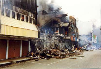 Burned Shop at AY Patty Street