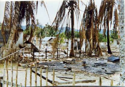 Destroyed Christians Village