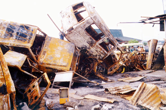 Burned Cars