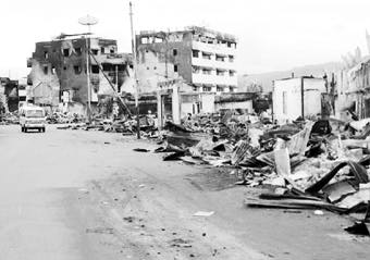 Burned Shops at AY Patty Street - Ambon