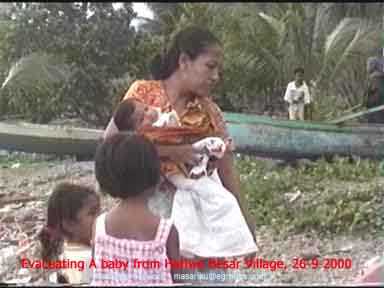 Evacuating a baby
