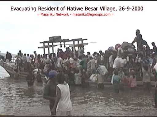 Evacuatian by the sea