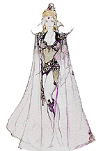 Yoshitaka Amano drawing of Rosa of FF4