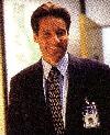 DD with a rare smile in the Mulder get-up