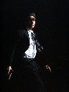 Mulder doin' the shuffle with a gun