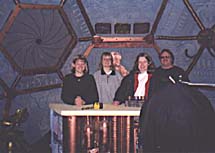 Me, Lori, Becky and Steve on SOL set