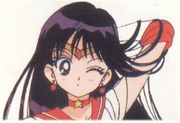 Sailor Mars winking