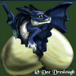 Blue Dimar Hatchlin by Dee Dreslough