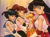 Las cuatro guerreros protectoras de la Tierra: Mercurio, Jpiter, Venus, Marte