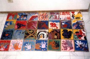 Painted tiles