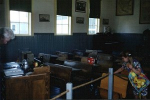 The Heritage Park school (inside view)