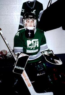 Frdric in his goalie uniform