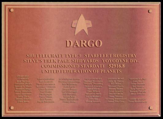 Dedication Plaque