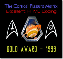 The Cortical Fissure Matrix - Excellent HTML Coding - Gold Award 1999