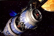 Babylon 5 orbiting Epsilon III