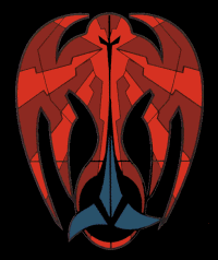 The Mirror universe Alliance logo of a Klingon symbol incorporated into the lower tail or claws of a giant Cardassian bird