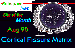 Subspace Net Site of the Month Award for August 1998