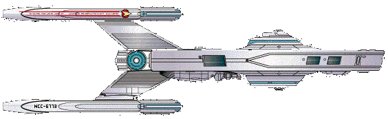 Starboard view of the USS Adapt (NCC-6773)