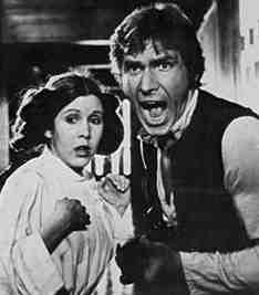 Han and Leia in the Death Star