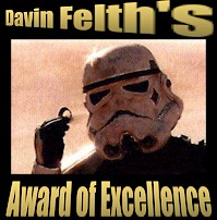 Davin Felth's Award of Excellence