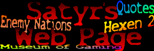 Satyr's Home Page - Logo by Dingus